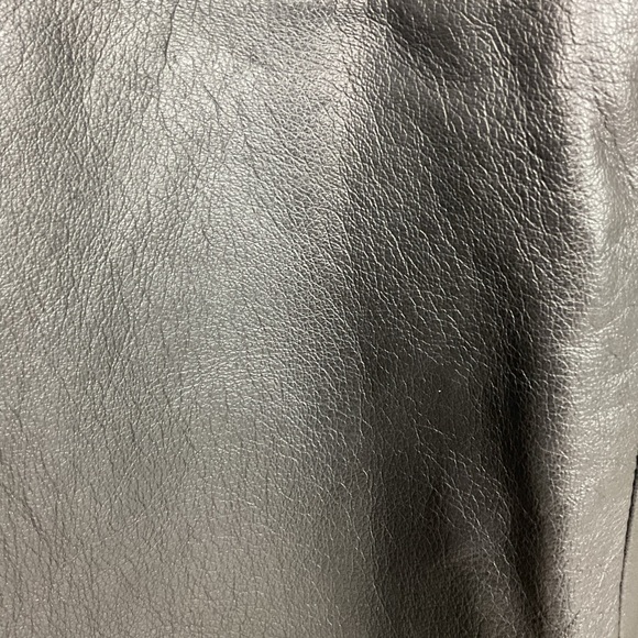 Vintage Avanti Black Leather Pencil Skirt waist size 23”-26” - Picture 7 of 11